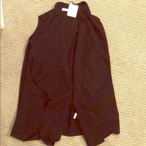 NWT Vince open sleeveless sweater duster